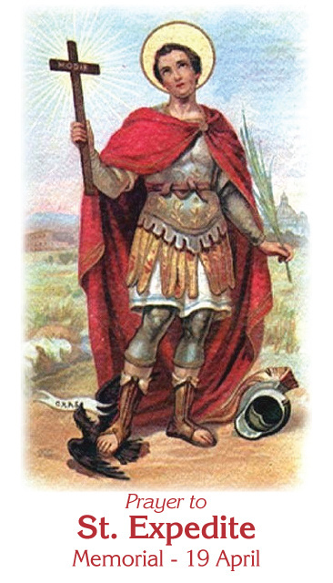 St. Expedite Prayer Card